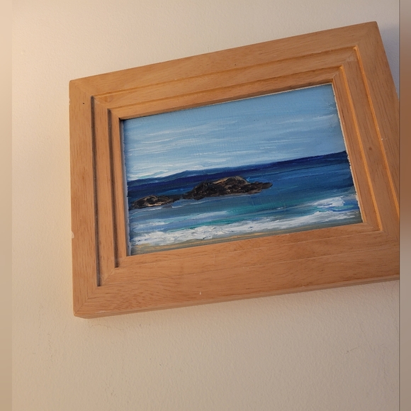 Oil painting (size 5x7) in a wood frame - Picture 3 of 10